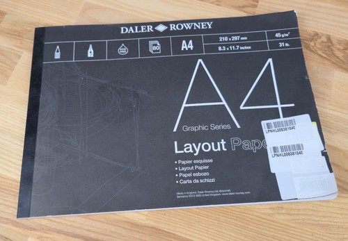 Daler rowney layout paper - layout, a4
