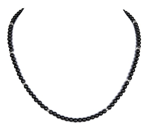 Turmalin kette schwarz - turmalin,