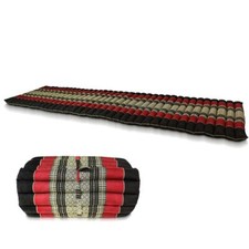 Kapokmatte Schwarz Rot 175 x