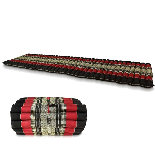 Kapokmatte schwarz rot 175 - schwarz,