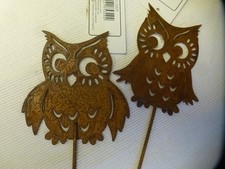 Eule (2er Set) Garten Deko