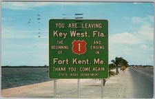 Key West Florida US Route 1