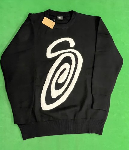 Stüssy pullover spirale black - stüssy,