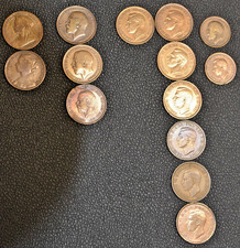 14 x 1 Penny 1899 - Victoria  -1948  / Half Penny 1912 - 1937