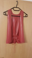 Latex Weste Herren, Rot, Größe M 