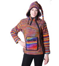 Damen Wolljacke Hippie Goa