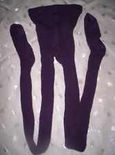 Süße TCM" Strumpfhose in lila mit Zopfmuster  Gr. 152/158