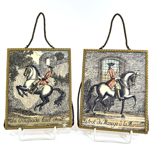 Vintage wandbilder reiter - 2x,