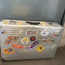 Rimowa Topas Alu Koffer groß 2 Rollen Vintage Reisegepäck Silber gebraucht