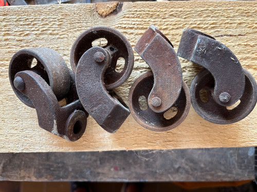 Gussräder möbelrollen - 4x,