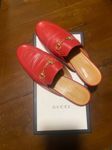 Gucci princetown leder rot - princetown,