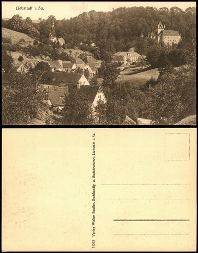 Ansichtskarte liebstadt - ansichtskarte,