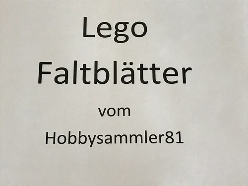 Lego faltblatt faltblätter - faltblatt,