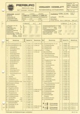 Einstelldaten Datenblatt Ford Capri Taunus 2.3 Solex 35 EEIT / Vergaser E17960