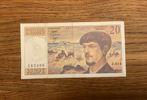 Francs banknote frankreich - 20,