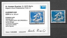 DDR Mi.-Nr. 273a PF II gestempelt Kurzbefund Dr. Ruscher BPP 200,00M€