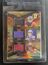 2024 Gold Standard Newly Mint Penix McCarthy Daniels RC Triple Patch /99