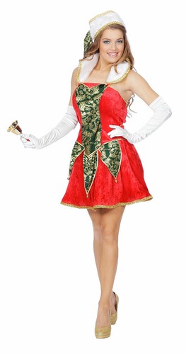 Weihnachtselfen kostüm damen - weihnachtselfen,