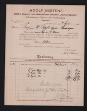 NEUHALDENSLEBEN, Rechnung 1902, Adolf Märtens Kaffee-Rösterei Probat-System