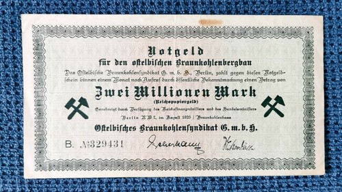 Notgeld million mark für - notgeld, 2