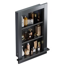 Wandnische Dusche Schwarz