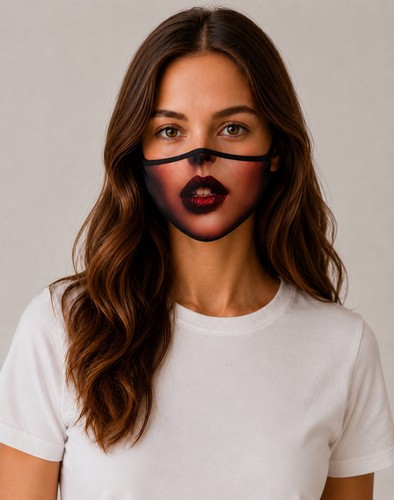 Mundmaske gedruckte lustige - gedruckte,