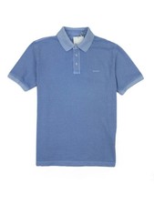 Gant Herren Sunfaded Pique Poloshirt Gr. M in fresh Blue Shirt Kurzarm T-Shirt