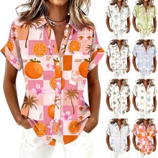 Hawaii Hemd Damen Kurzarm