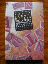 Die letzten Aufzeichnungen aus Udo Posbichs Druckerei Katja Lange- Müller       