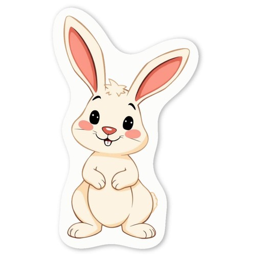 Aufkleber sticker osterhase - aufkleber, "osterhase"
