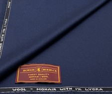 Marine Korbgewebe Wolle Mohair