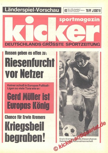 Kicker sportmagazin 43 - sportmagazin, nr.