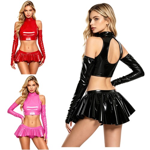 Damen glänzendes leder - damen,