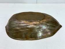 Alte Vintage Messing Nuss Walnuss Schüssel Schale Gefäß Dose Deko #8627