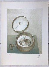 Farblithographie Künstler unbekannt nummeriert 63/145 signiert