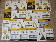 24 Prospekte Furukawa Bagger und Lader der Serie 2 aus den 90er jahren