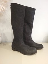 MOMA Leder Avantgarde Western Hohe Stiefel Schuhe Biker Motorrad Größe 6 EU 39