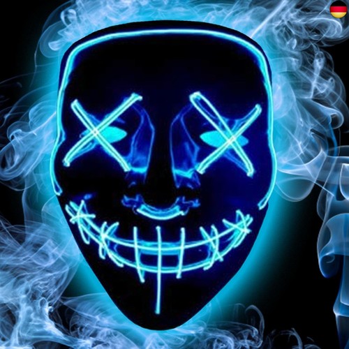 Led halloween maske - halloween,