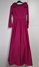 Tesettür Abiye Abaya Mit Kopftuch Kleid Elbise  Gr. 40