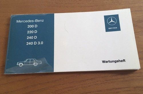 Wartungsheft mercedes benz - wartungsheft, /8