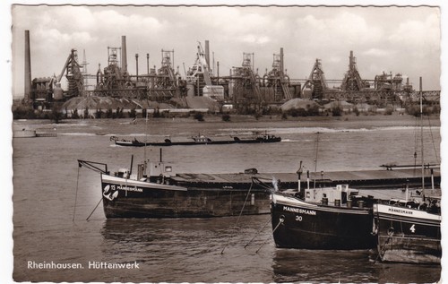 Rheinhausen hüttenwerk - ak,