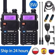 BAOFENG UV-5R 8W UHF/VHF VOX FM RADIO WALKIE-TALKIE HAND-FUNKGERÄT 2M/70CM 128CH