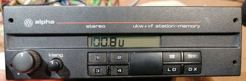 Org autoradio alpha iii - vw,
