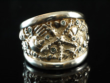 Drachenfels Design Ring 925 Sterling Silber 58  Neptuns Garden