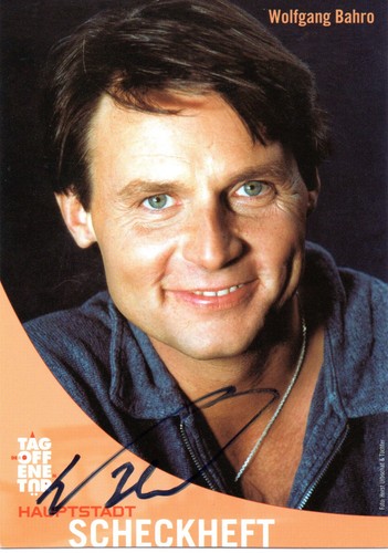 Wolfgang bahro autogramm karte - wolfgang,