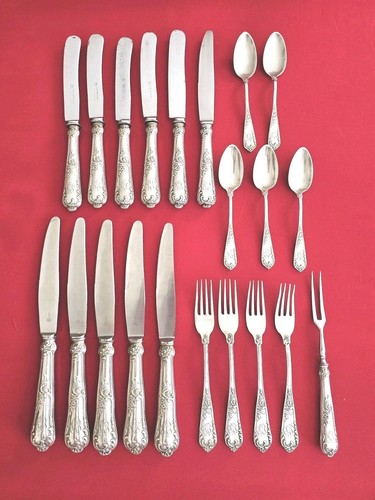 800 silber barock besteck - er,