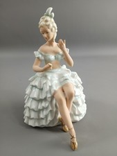 WAGNER & APEL Porzellan-Figur W&A Ballerina DEKO Vitrine Sammler 20cm hoch