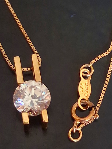 585 roségold halskette - 585,