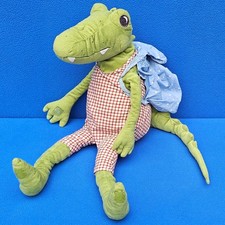 IKEA FABLER KROKODIL MIT RUCKSACK STOFFTIER PLÜSCHTIER 60 CM GRÜN CROCODILE
