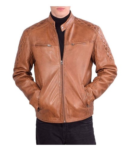 Top herren lederjacke nevio - top,